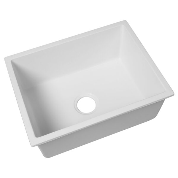 HomeDiscount-Granite Kitchen Sink Laundry Stone Sinks White