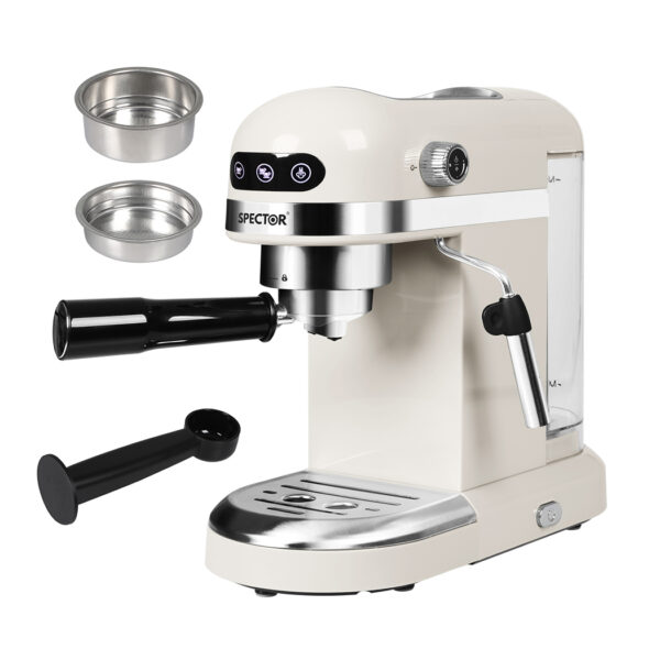 HomeDiscount-Coffee Maker Machine Espresso Milk White