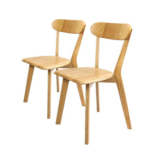 HomeDiscount-2x Dining Chairs Wooden Kitchen Chair