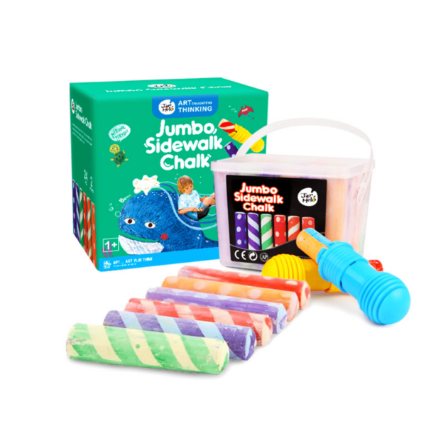 HomeDiscount-Jar Melo Washable Sidewalk Chalk - 24 Colours Kit