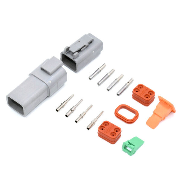 HomeDiscount-Deutsch DT 4-Way 4 Pin Electrical Connector Plug Kit #DT4 Trailer Waterproof AU